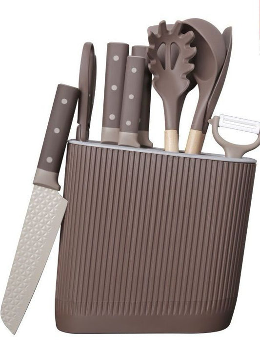 Kitchen utensils and knives with storge holder